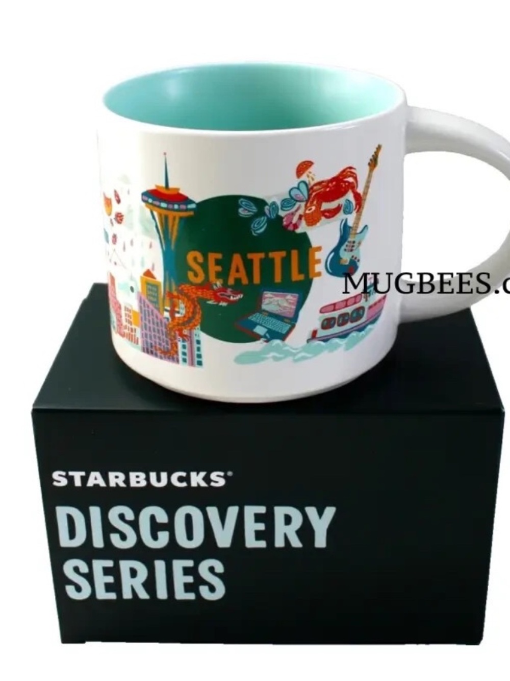 Starbucks Discovery Series Seattle Ceramic Coffee Cup Mug 14oz NEW